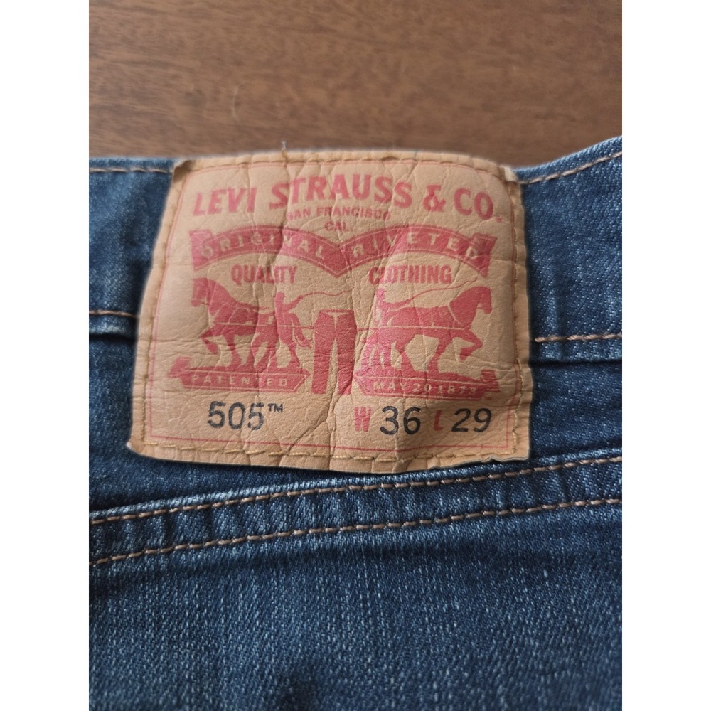 Levi's 505 Jeans Men's 36x28 - Picture 3 of 9